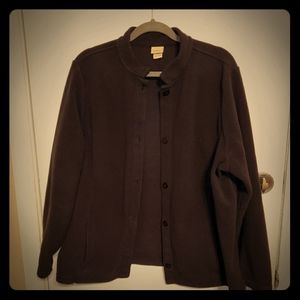 LL Bean fleece button up jacket